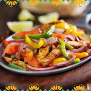 Zesty citrus, garlic, and tender chicken come together in these kidney-friendly fajitas. Expect a bold flavor-packed dinner that's ready in minutes!